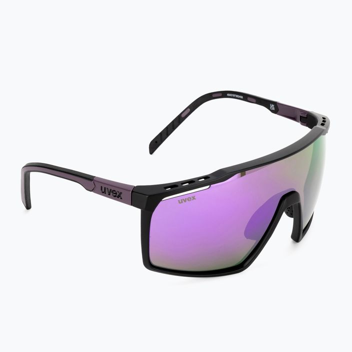 UVEX Mtn Perform черно-лилави матови/огледални лилави слънчеви очила 53/3/039/2116