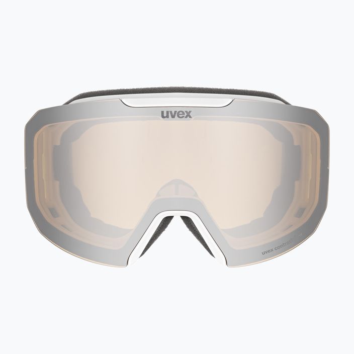 UVEX Evidnt Attract CV S2 ски очила бял мат/огледало сребристо/жълто/прозрачно 2