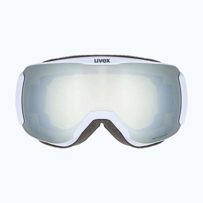 Дамски ски очила UVEX Downhill 2100 CV WE S2 арктическо синьо матово/огледално бяло/цветен цвят зелен 2