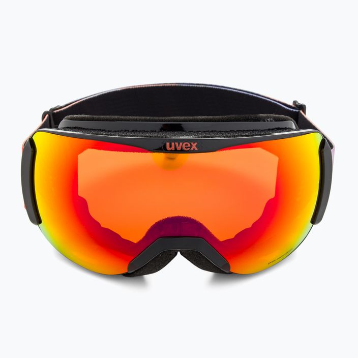 UVEX Downhill 2100 CV S2 ски очила черни лъскави/огледални алени/оранжеви 2