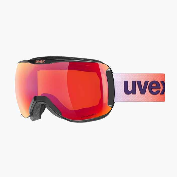 UVEX Downhill 2100 CV S2 ски очила черни лъскави/огледални алени/оранжеви 5