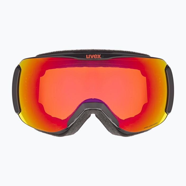 UVEX Downhill 2100 CV S2 ски очила черни лъскави/огледални алени/оранжеви 6