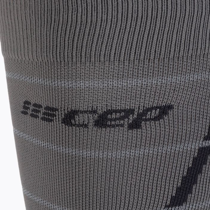 CEP Reflective сиви мъжки компресиращи чорапи за бягане WP502Z2000 3