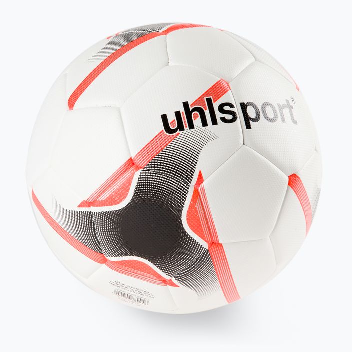 Uhlsport Resist Synergy футболна топка бяло/оранжево 100166901 2