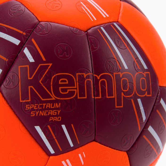 Kempa Spectrum Synergy Pro хандбал червен/оранжев размер 2 2
