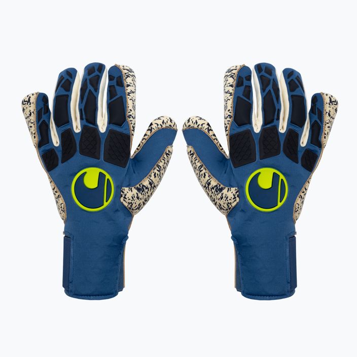 Uhlsport Hyperact Supergrip+ HN синьо-бели вратарски ръкавици 101123201