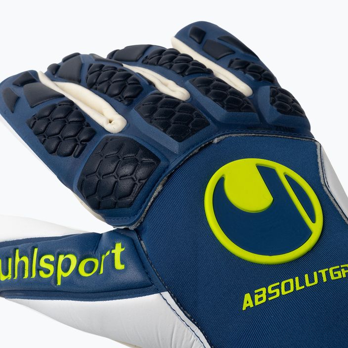 Uhlsport Hyperact Absolutgrip HN синьо-бели вратарски ръкавици 101123501 3
