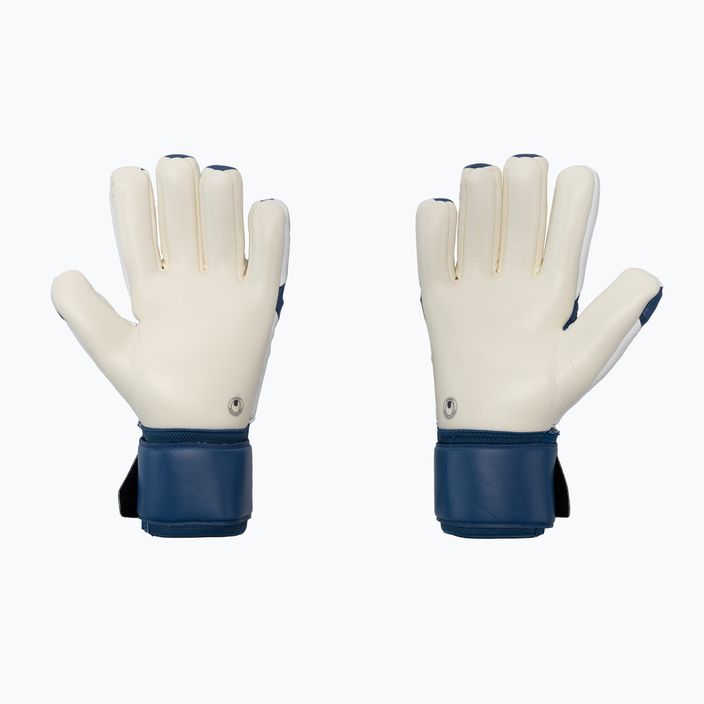 Детски вратарски ръкавици uhlsport Hyperact Supersoft HN синьо и бяло 101123601 2