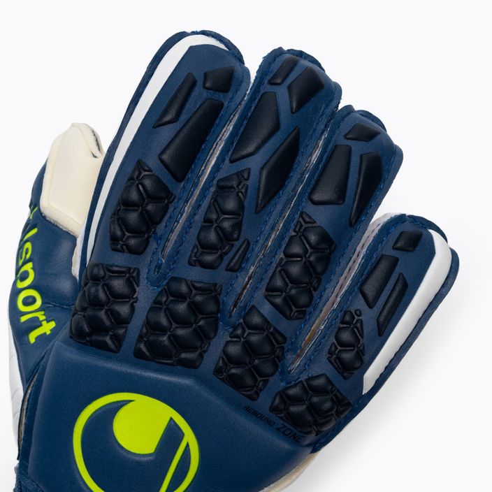 Детски вратарски ръкавици uhlsport Hyperact Soft Flex Frame синьо и бяло 101123801 3