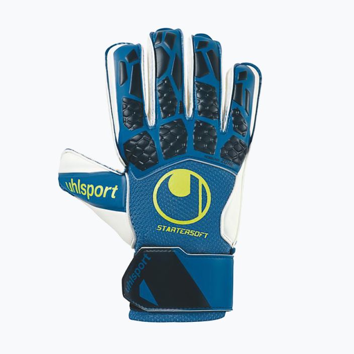 Детски вратарски ръкавици uhlsport Hyperact Startersoft сини 101124001 4