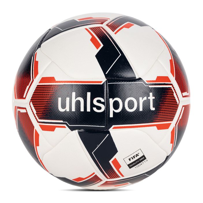 Футбол uhlsport Match Addglue white/navy/fluo red размер 5 2