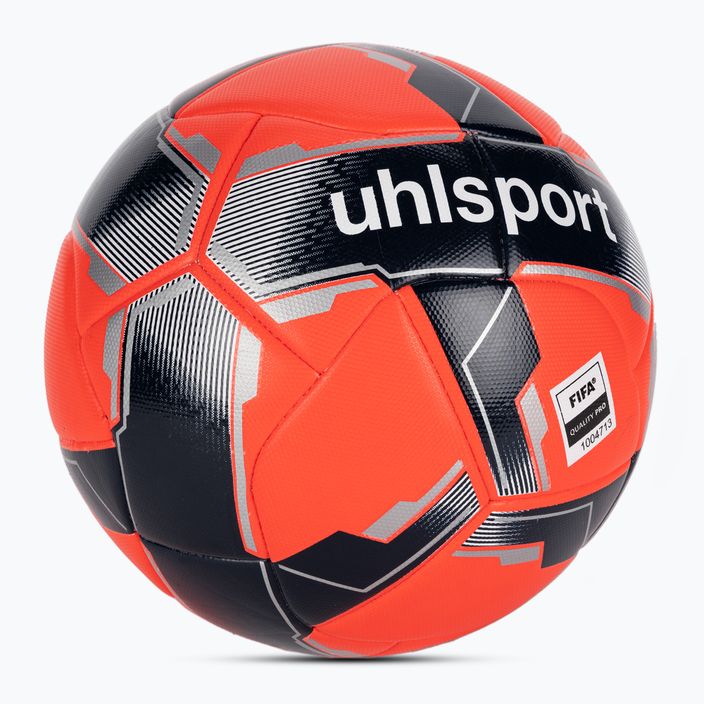 Футбол uhlsport Match Addglue fluo red/navy/silver размер 5 2