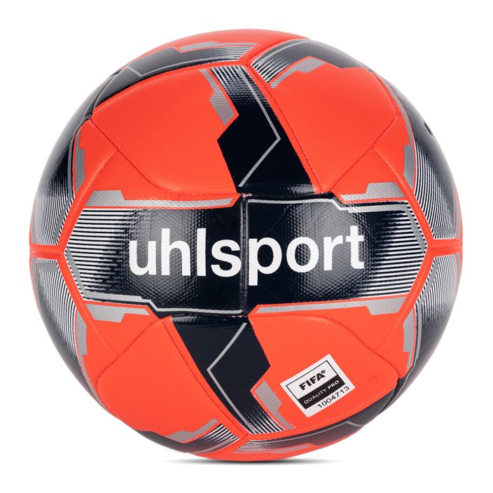 Футбол uhlsport Match Addglue fluo red/navy/silver размер 5 2