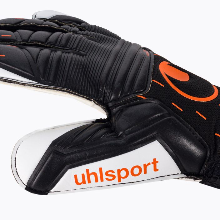 Uhlsport Speed Contact Soft Pro вратарски ръкавици черно и бяло 101126801 3