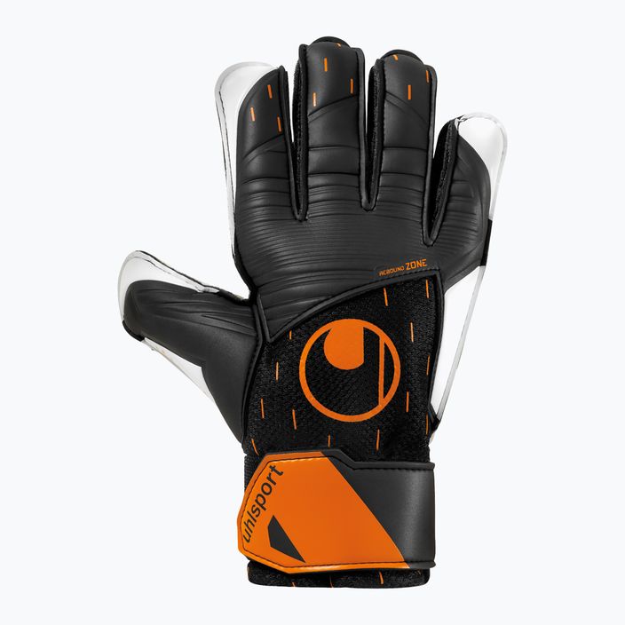 Uhlsport Speed Contact Starter Меки вратарски ръкавици черно и бяло 101126901 5
