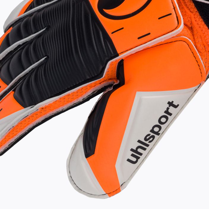 Uhlsport Вратарски ръкавици Soft Resist+ Flex Frame оранжево и бяло 101127401 3