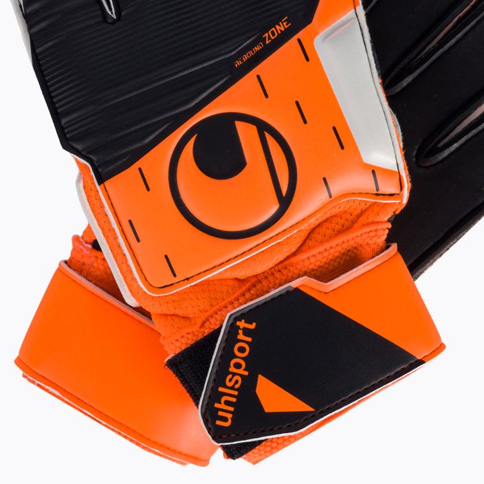 Uhlsport Вратарски ръкавици Soft Resist+ Flex Frame оранжево и бяло 101127401 4