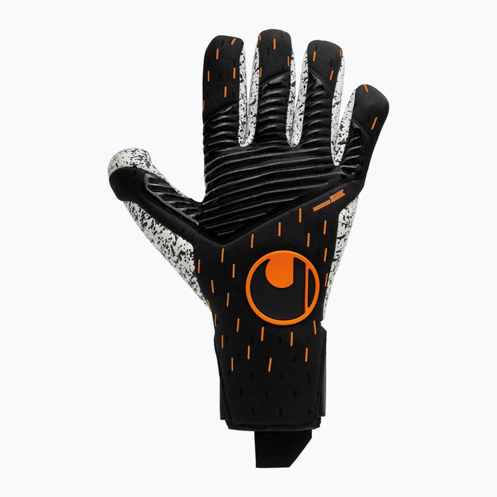 Uhlsport Speed Contact Supergrip+ Finger Surround вратарски ръкавици черно-бели 101126001 5