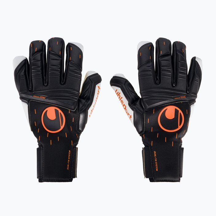 Uhlsport Speed Contact Absolutgrip Hn Вратарски ръкавици черно и бяло 101126401