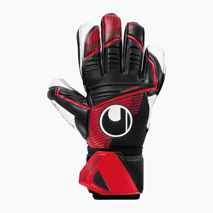 Uhlsport Powerline Supersoft вратарски ръкавици черни/червени/бели