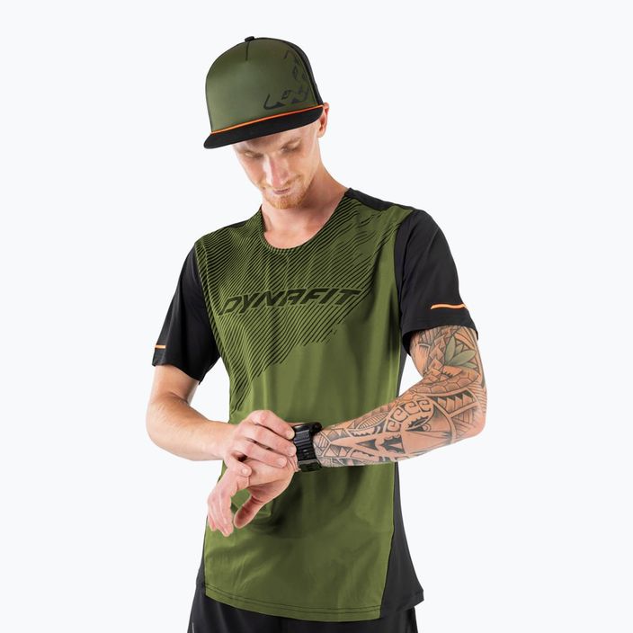 Мъжка тениска за бягане DYNAFIT Alpine 2 зелена 08-0000071456