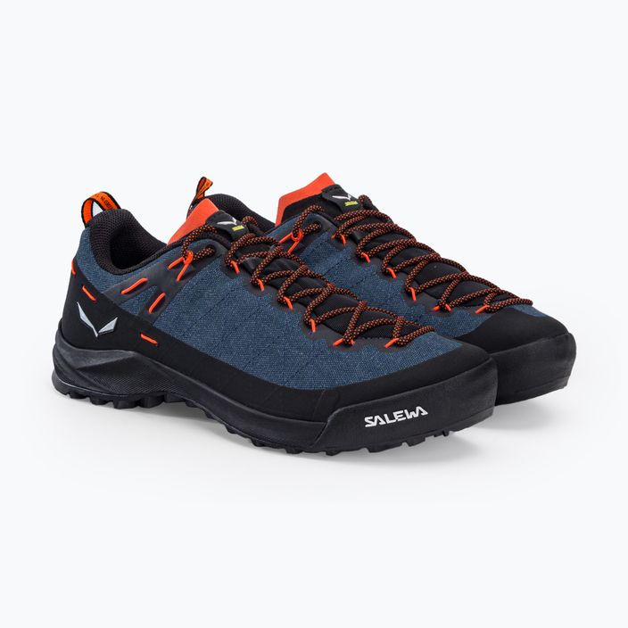 Salewa Wildfire Canvas мъжки туристически обувки тъмен деним/черно 5