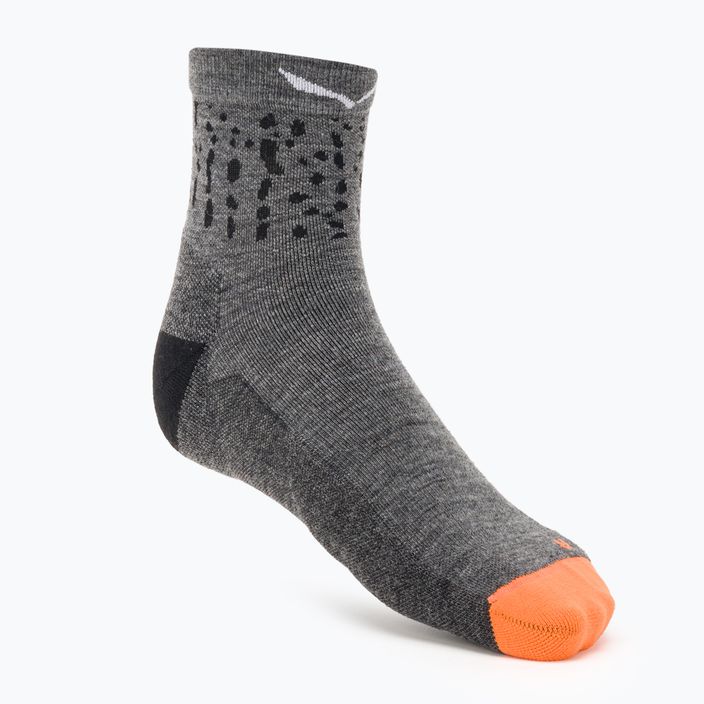 Мъжки чорапи за трекинг Salewa MTN TRN Sal. AM QRT сиво-кафяв 00-0000069028 4