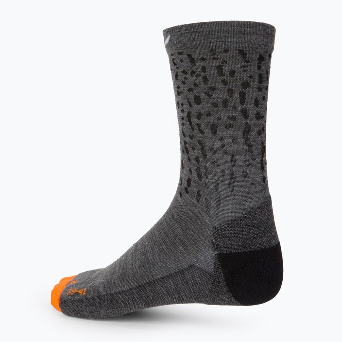 Мъжки чорапи за трекинг Salewa MTN TRN Sal. AM Crew сиво-кафяв 00-0000069029 3
