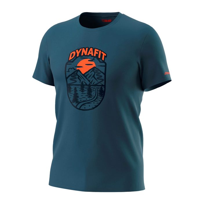 Мъжка тениска за трекинг DYNAFIT Graphic CO SS  синя 08-0000070998 2