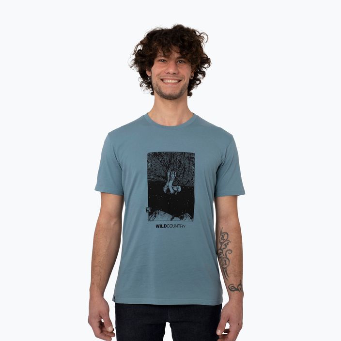 Мъжка риза за катерене Wild Country Flow синя 40-0000095186