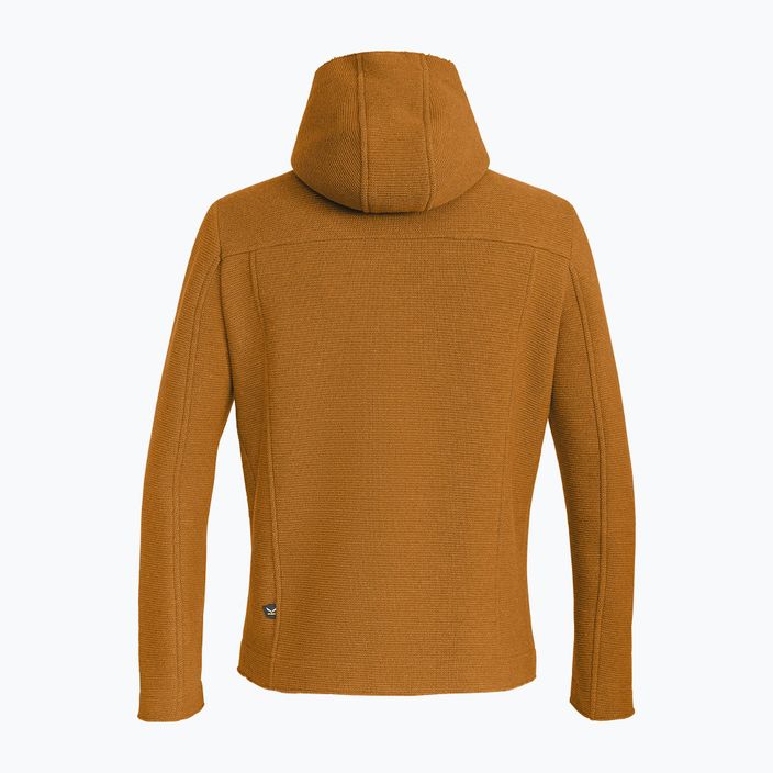 Мъжки трекинг суитшърт Salewa Sarner 2L Wool Fz Hoody golden brown 2