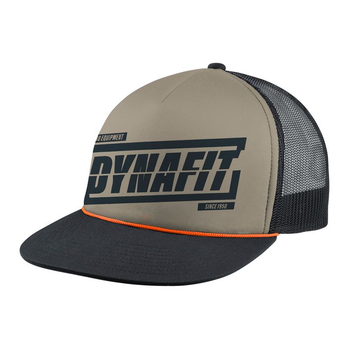 DYNAFIT Графична бейзболна шапка Rock Trucker в цвят каки 2
