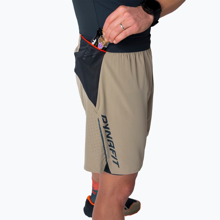 Мъжки къси панталони за бягане DYNAFIT Alpine Pro 2/1 rock khaki 4
