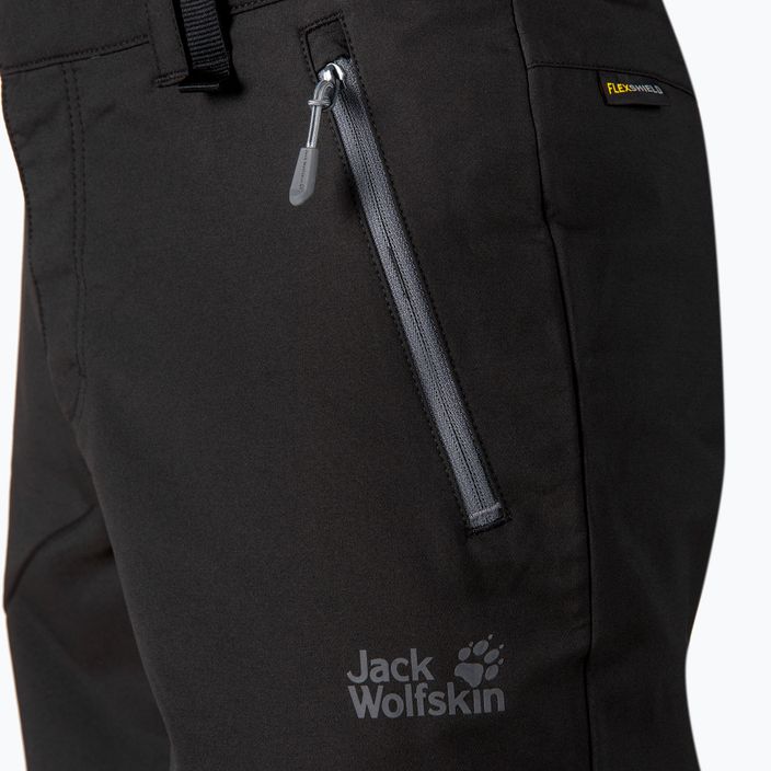 Jack Wolfskin Active Track мъжки къси панталони за трекинг черни 1503791_6000 4