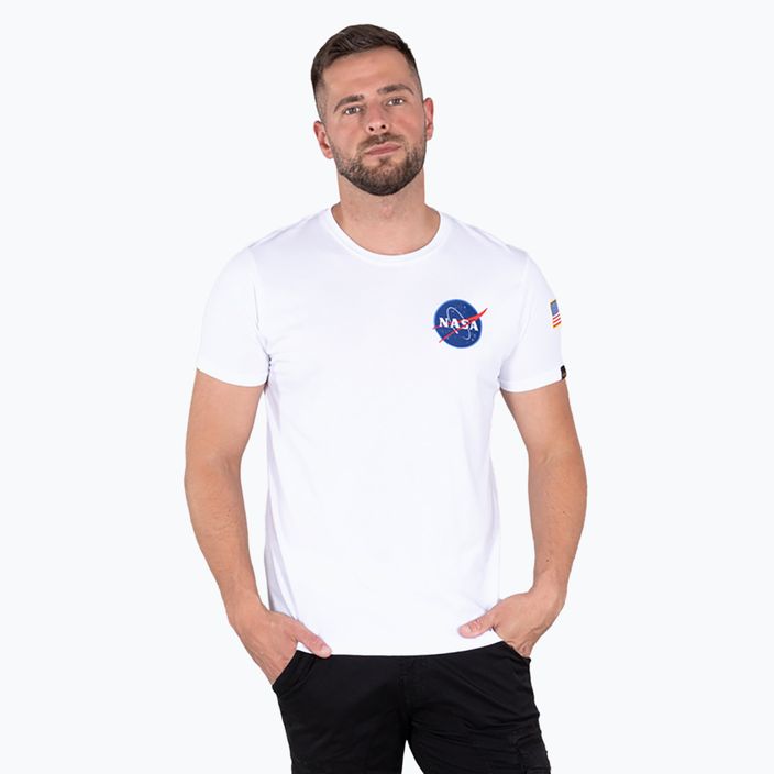 Мъжка тениска Alpha Industries Space Shuttle white