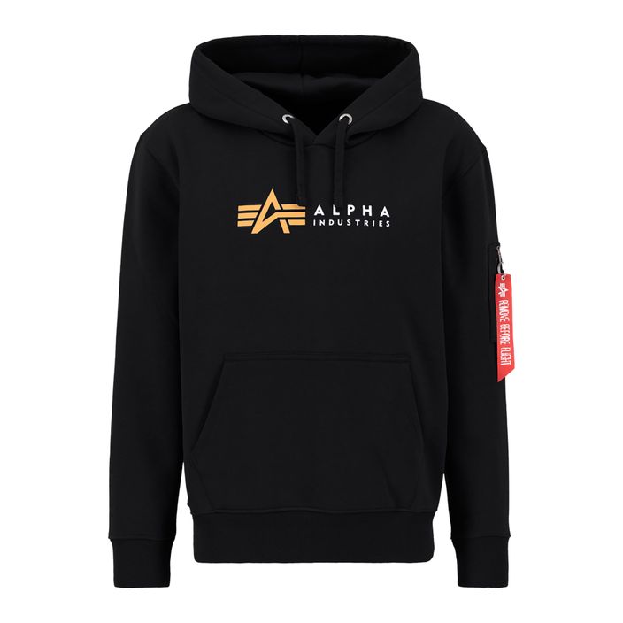 Мъжка суитшърт Alpha Industries Alpha Label black 2