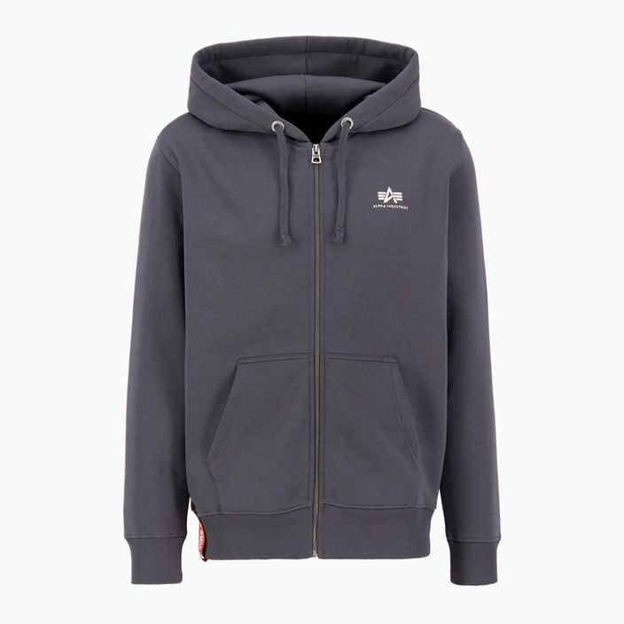 Мъжки суитшърт Alpha Industries Basic Zip SL vintage grey