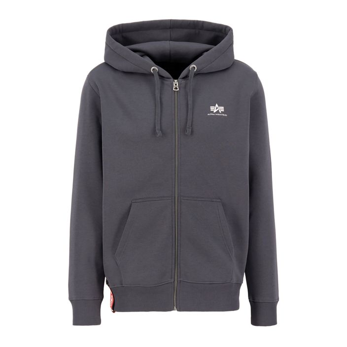 Мъжки суитшърт Alpha Industries Basic Zip SL vintage grey 2