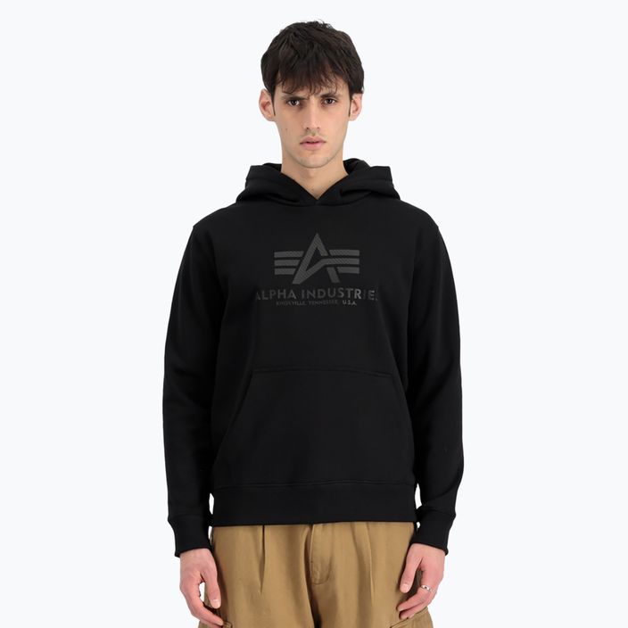 Мъжки суитшърт Alpha Industries Basic Carbon Hoody black