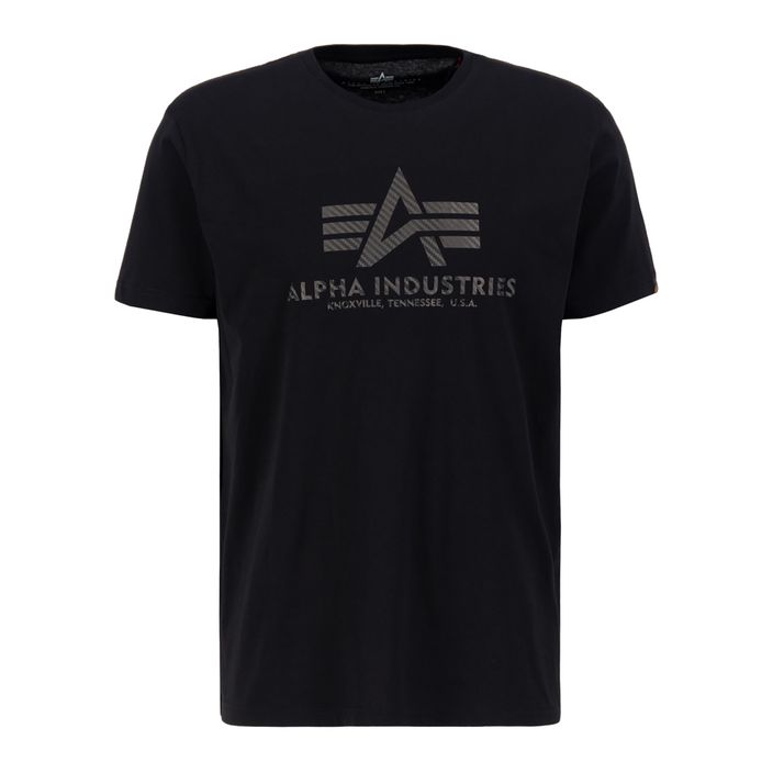 Мъжка тениска Alpha Industries Basic T Carbon black 2