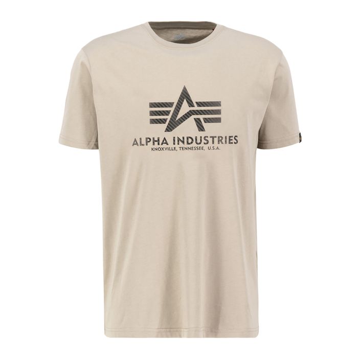 Мъжка тениска Alpha Industries Basic T Carbon vintage sand 2