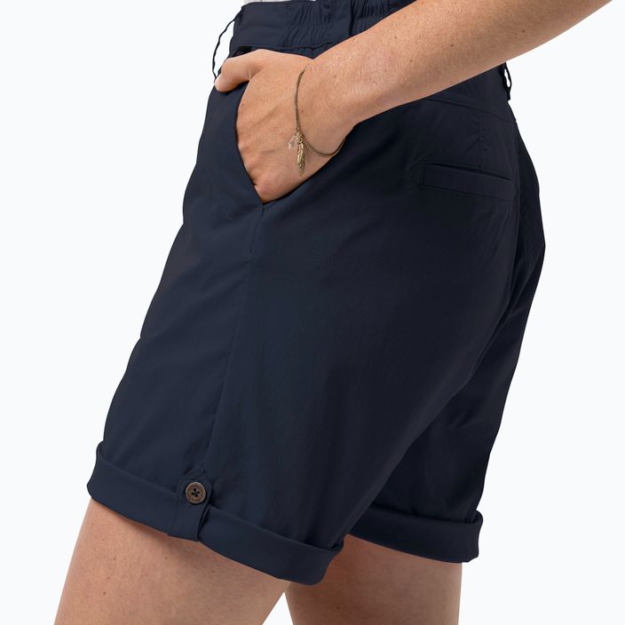 Дамски къси панталони за преходи Jack Wolfskin Desert navy blue 1505311_1910 3