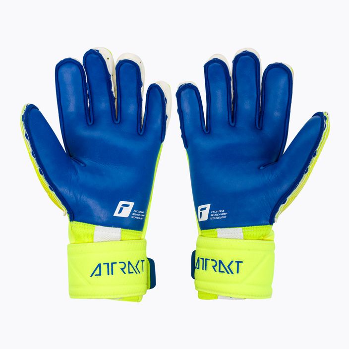 Вратарска ръкавица Reusch Attrakt Duo yellow-blue 5270055 2