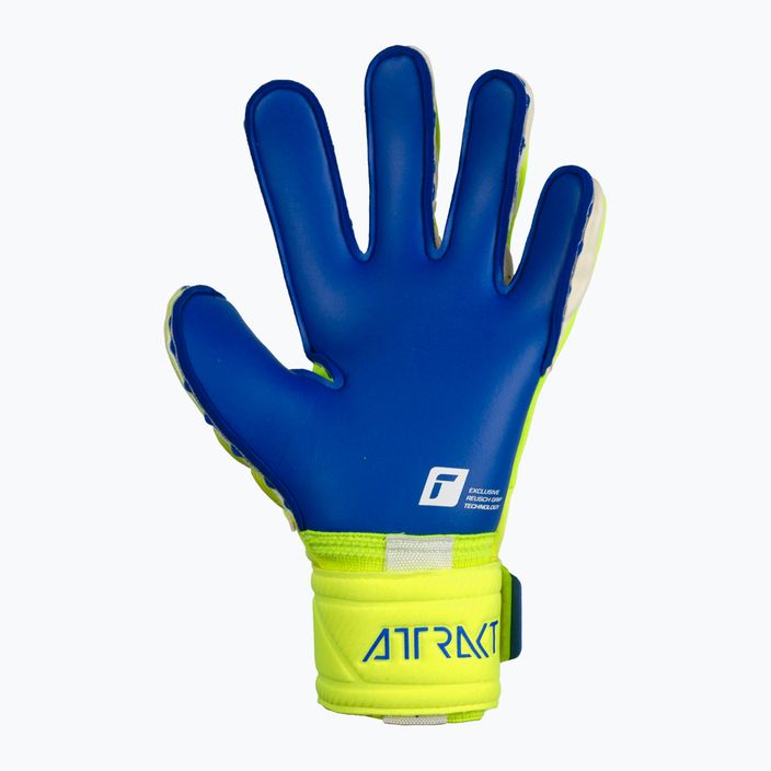 Вратарска ръкавица Reusch Attrakt Duo yellow-blue 5270055 6