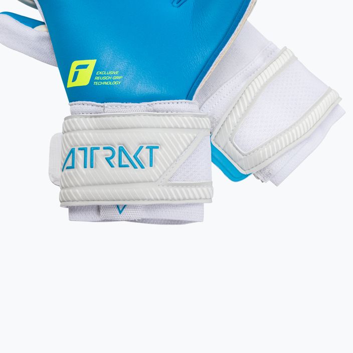 Reusch Attrakt Aqua сини и бели вратарски ръкавици 5270439 4