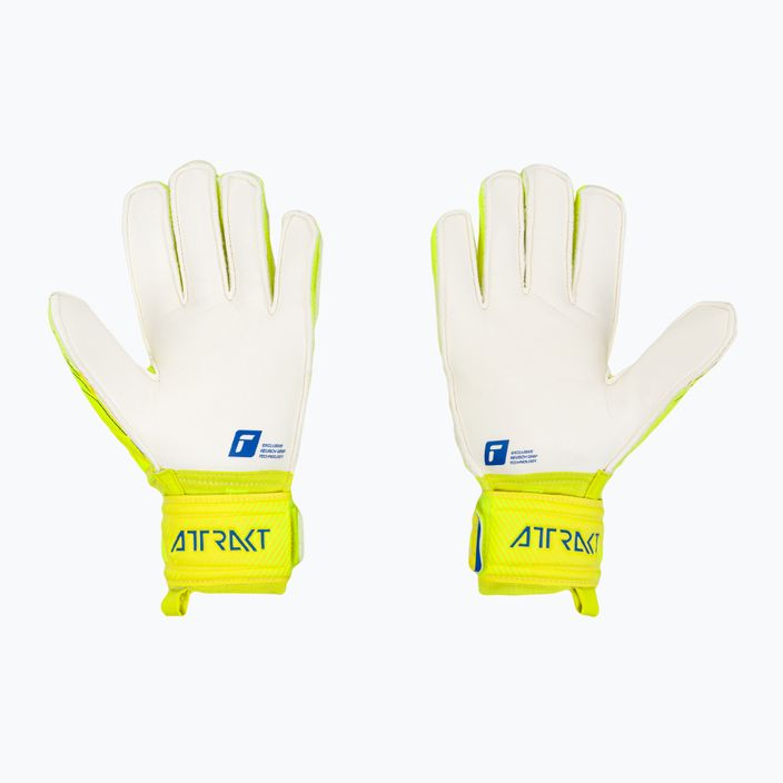 Reusch Attrakt Grip Finger Support вратарски ръкавици жълти 5270810 2