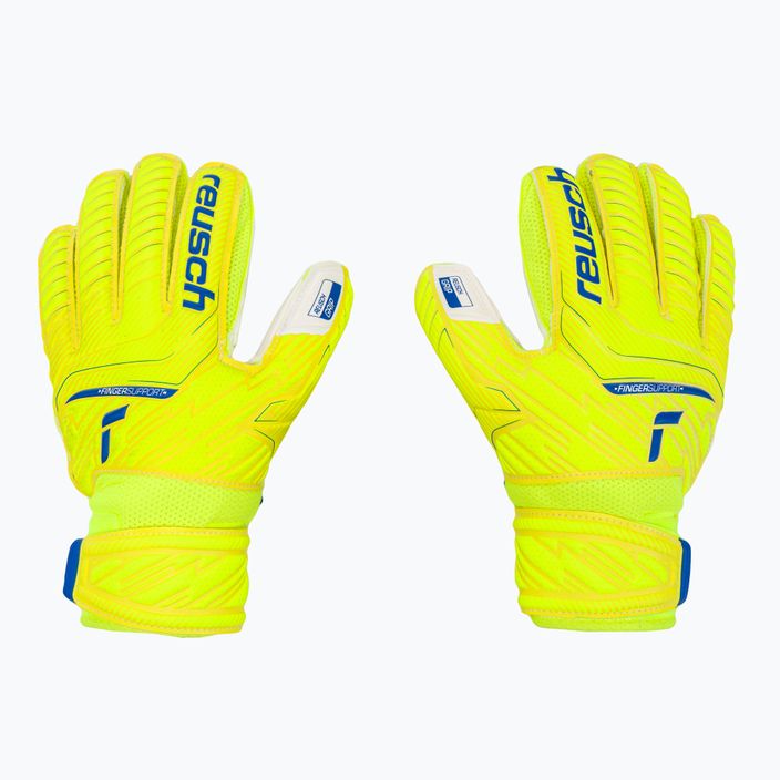 Reusch Attrakt Grip Finger Support Junior вратарски ръкавици жълти 5272810