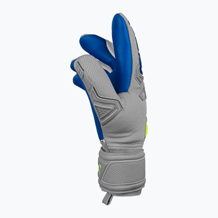 Reusch Attrakt Freegel Silver Junior детски вратарски ръкавици сиво-сини 5272235-6006 6