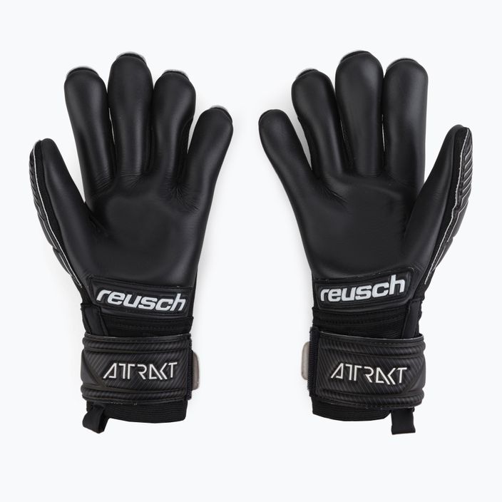 Детски вратарски ръкавици Reusch Attrakt Infinity Finger Support black 5272720 2
