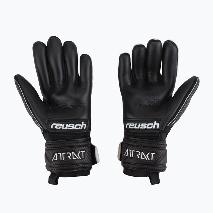 Детски вратарски ръкавици Reusch Attrakt Infinity Junior черни 5272725-7700 2